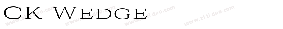 CK Wedge字体转换